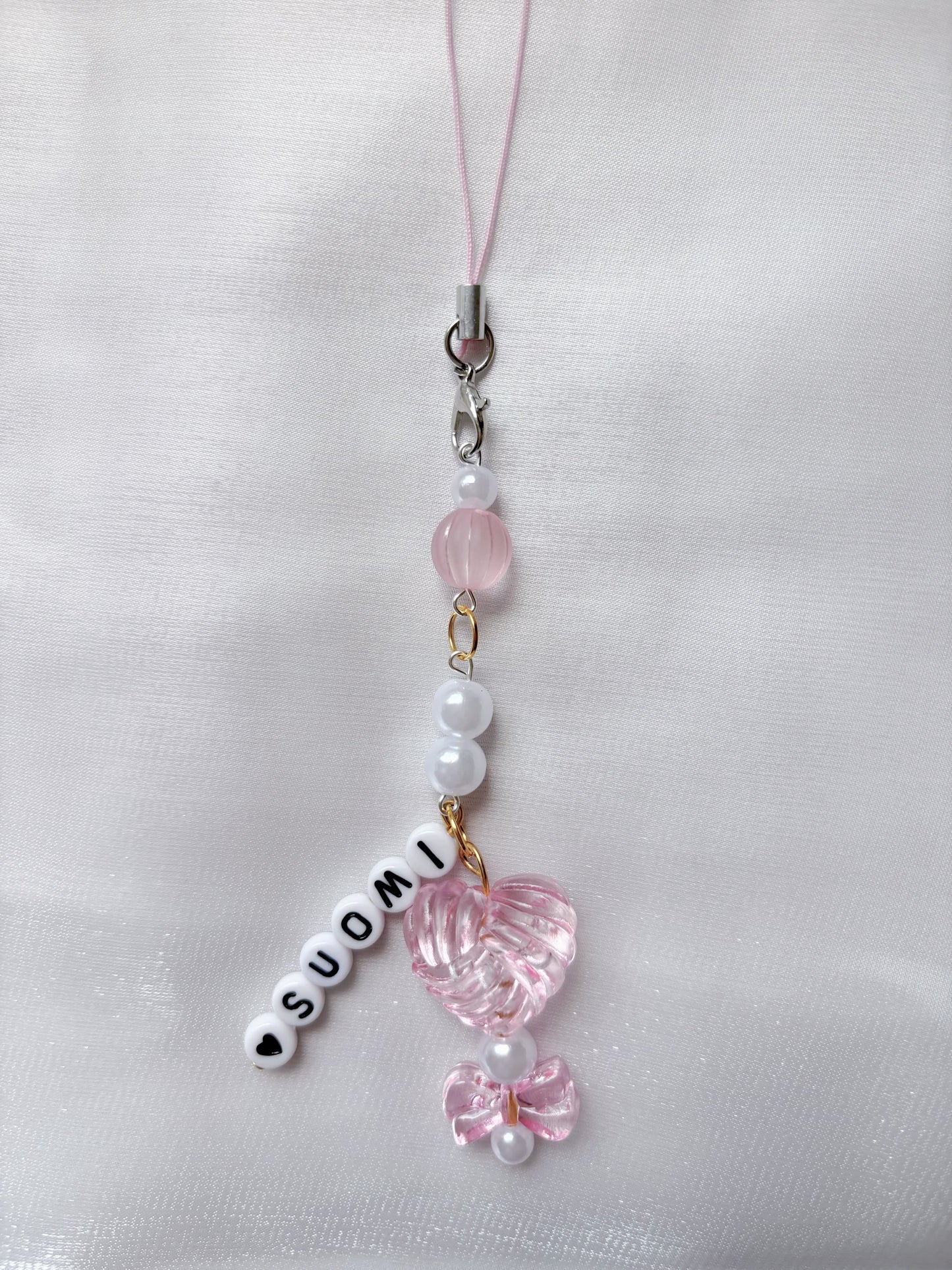 Suomi Finland symbol customized handmade phone chains charm