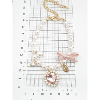 Pear heart coquette bracelet