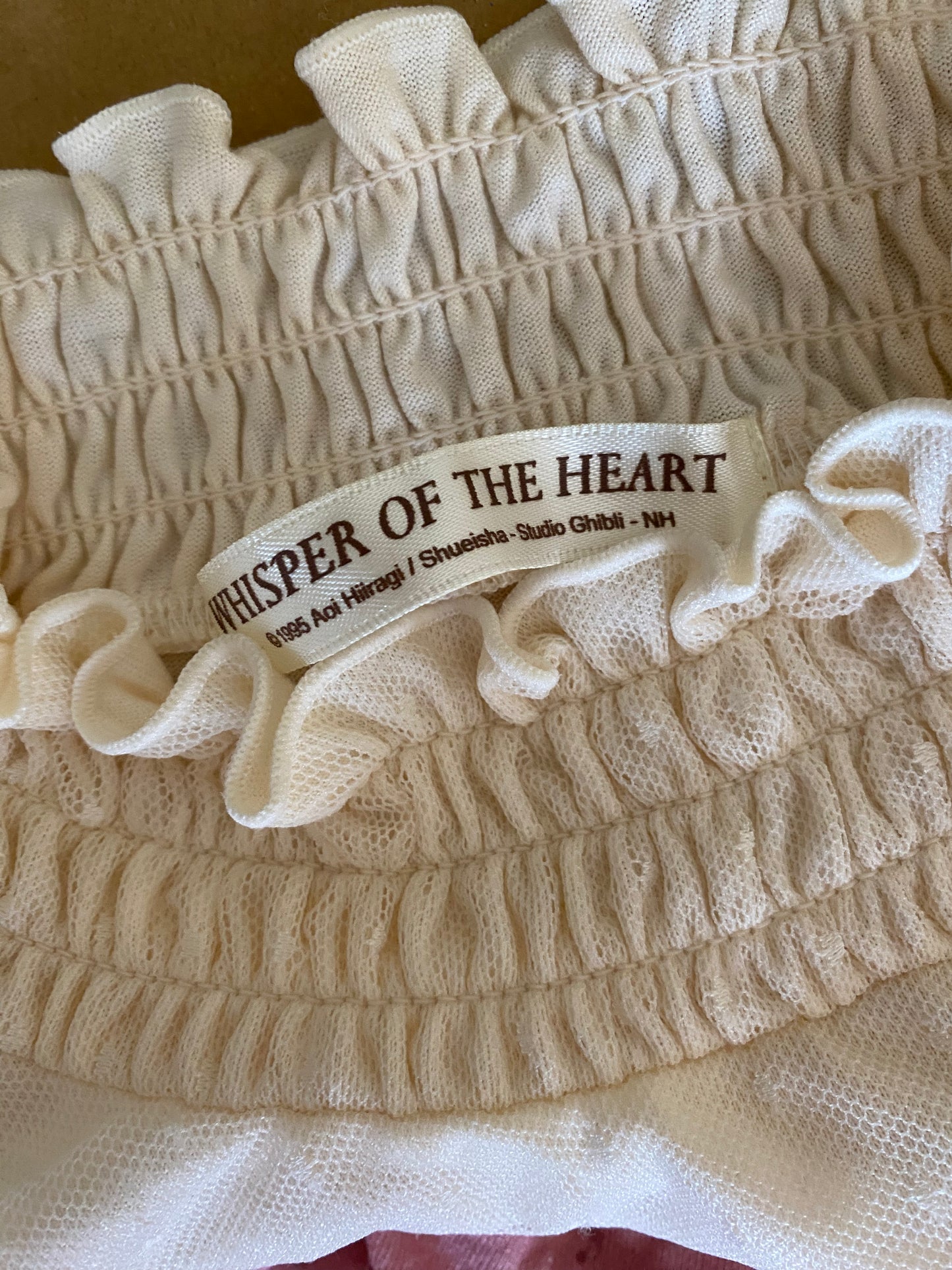 Super Rare Ghibli "Whisper of the Heart" Shizuku-Inspired Dress – Soft Pink