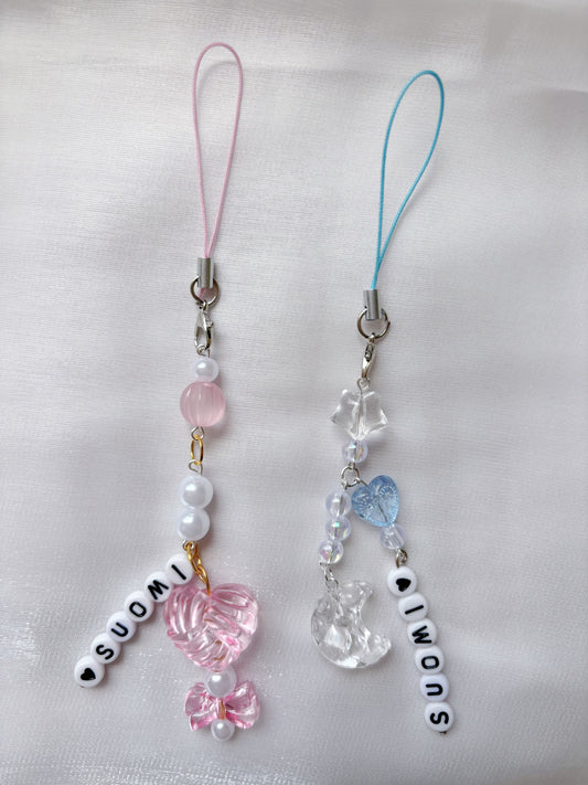 Suomi Finland symbol customized handmade phone chains charm