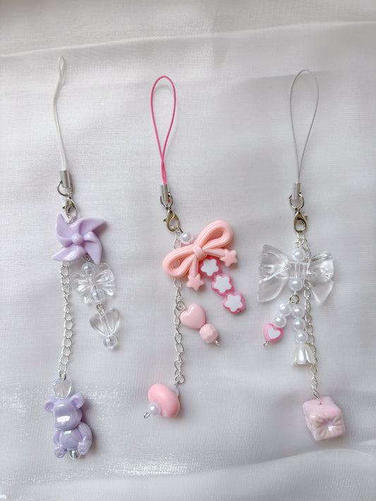 Childhood inspired phone chain, charms